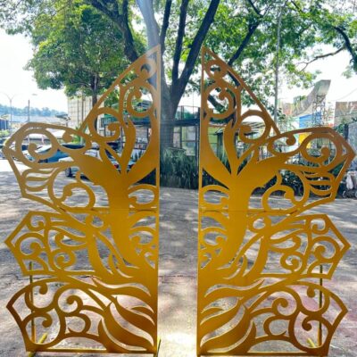 Panel / Backdrop kerawang GOLD [rental]