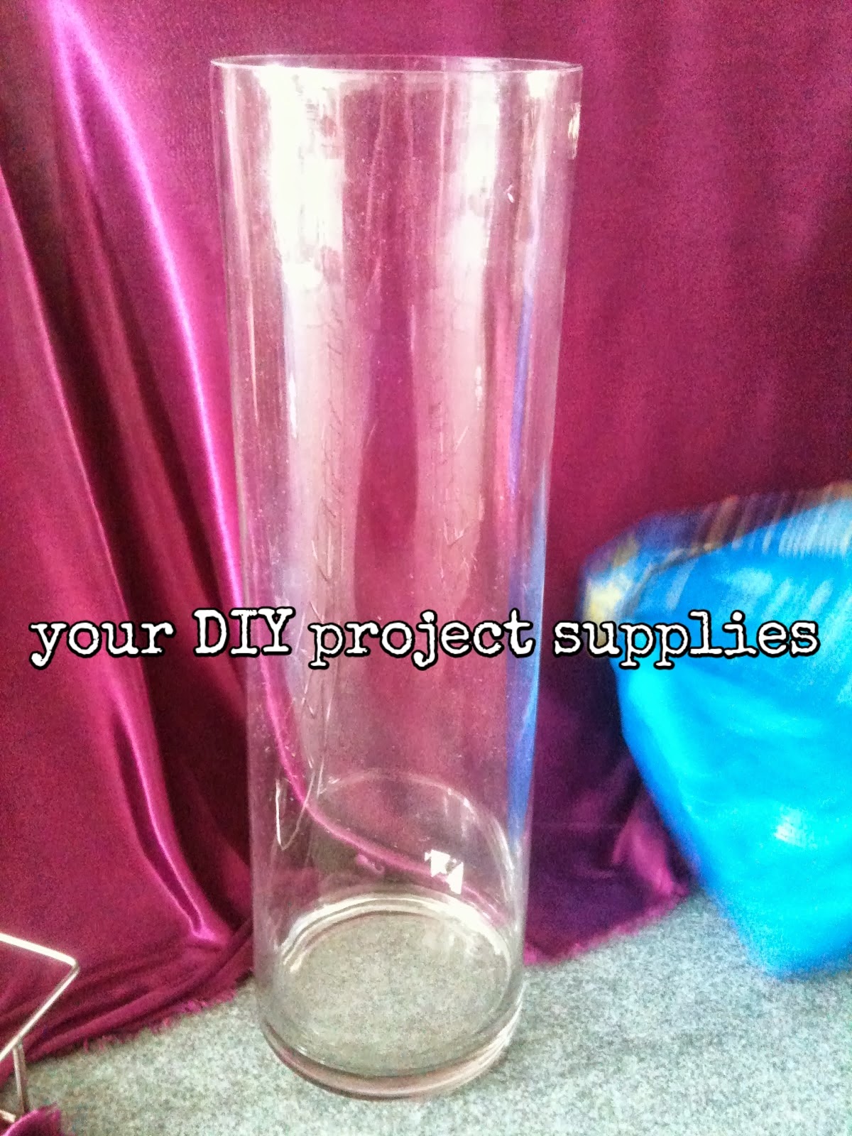  Pasu  silinder  kaca transparent vase glass Your DIY 