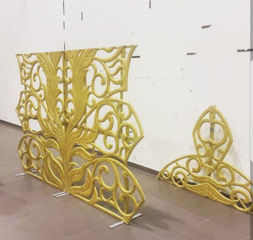 Panel / Backdrop kerawang GOLD-8ft - Image 3