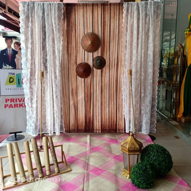 Backdrop canvas design kayu [SEWA] Your DIY Project Rental