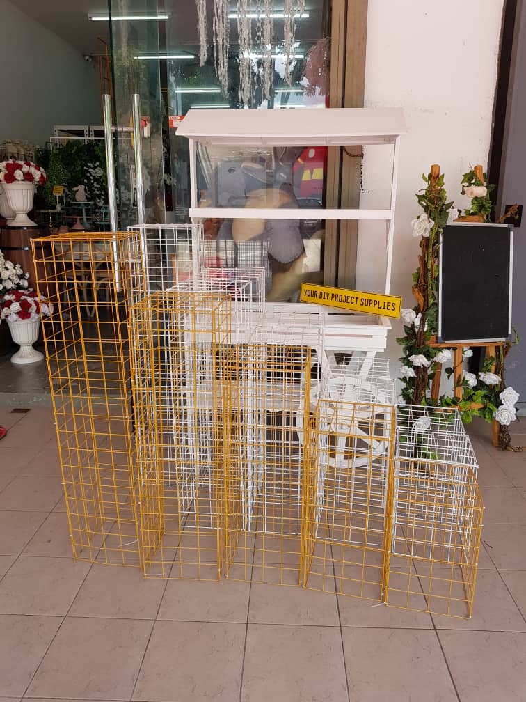 Flower stand jaring grid sewa GOLD Your DIY Project Supplies