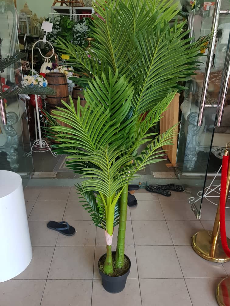 fake 3 trunk indoor artificial coconut trees coconut palm 