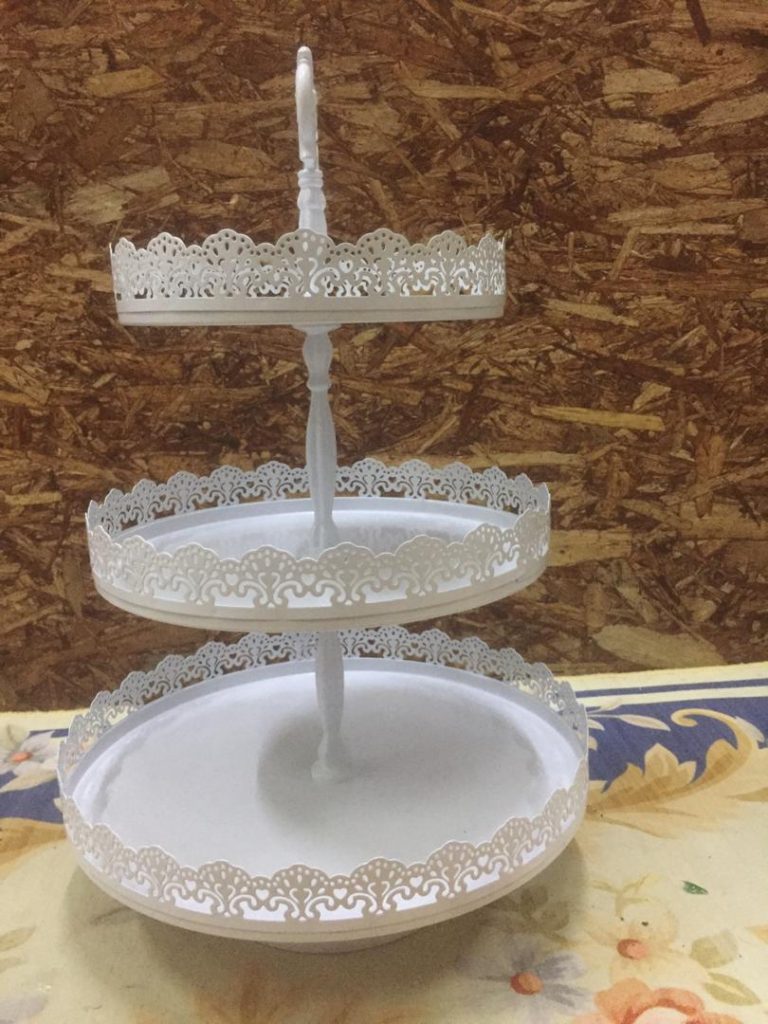 3 tier cupcake stand white [rental] Your DIY Project Rental