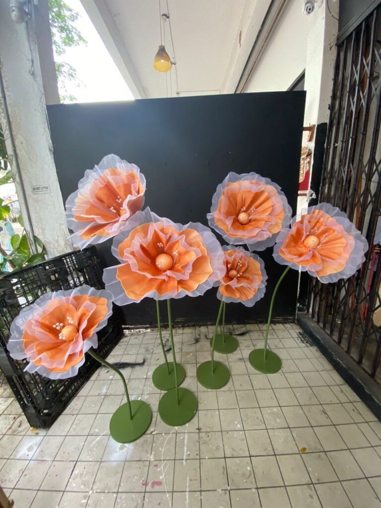Poppy standing flower-orange 1 set (3pcs) [rental] – Your DIY Project ...