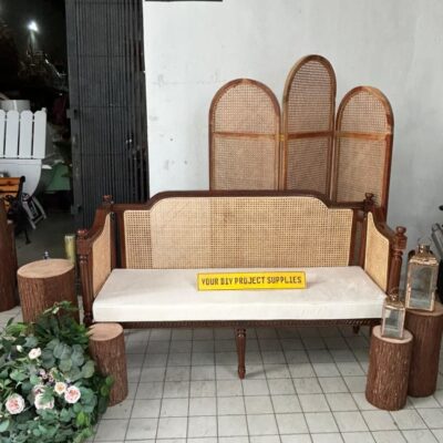 kerusi jati rotan exclusive-1pcs [rental]