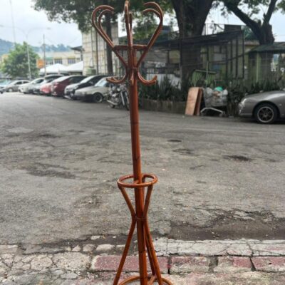 Vintage rattan coat hanger stand - rental