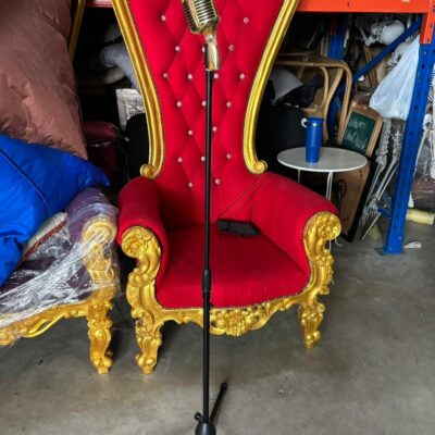 Classic retro microphone gold [Rental]