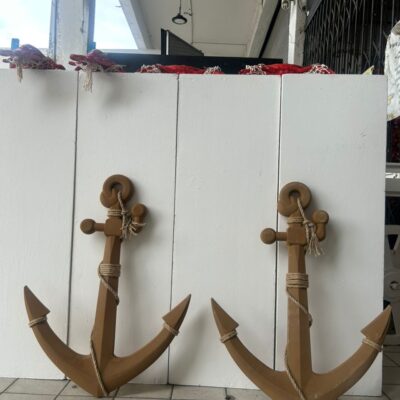 Wooden anchor light brown / 1pcs [rental]