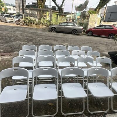 folded PP chair / kerusi plastik polypropylene / 1pcs [rental]